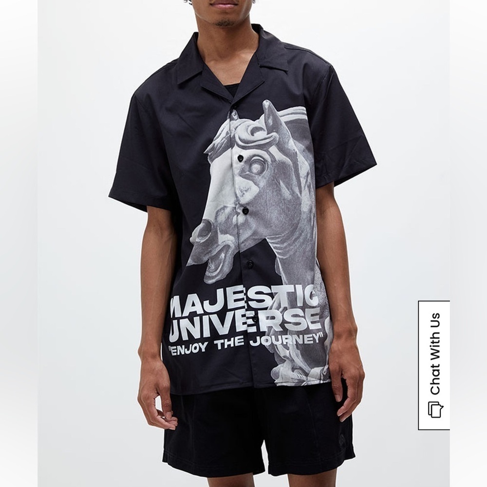 FINAL PRICE PacSun Black Majestic Universe Graphic Shirt